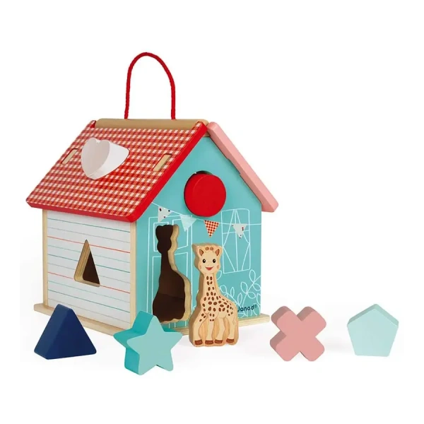 Игрушка деревянная Janod Sophie la Giraffe Домик-сортер J09505